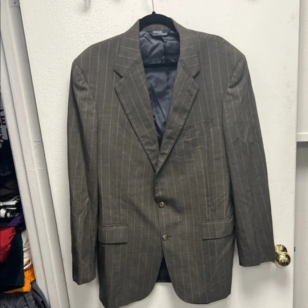 Polo by Ralph Lauren Gray Sport Coat with Classic Tailoring